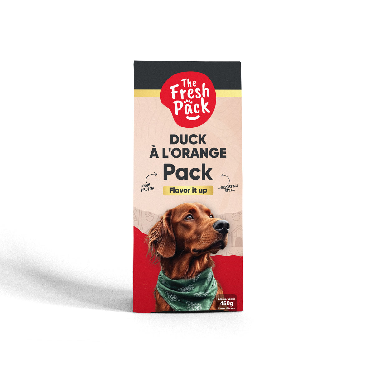 The Fresh Pack Duck à L'OrangeFor Dogs - "UMAMI" 450 Grams