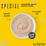 Schesir Exigent pollo con fegato di anatra in mousse 70g in busta