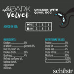 Schesir after dark Pollo con uovo di quaglia in mousse 80g in busta