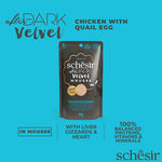 Schesir after dark Pollo con uovo di quaglia in mousse 80g in busta
