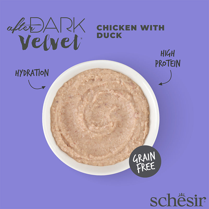 Schesir after dark Pollo con anatra in mousse 80g in busta