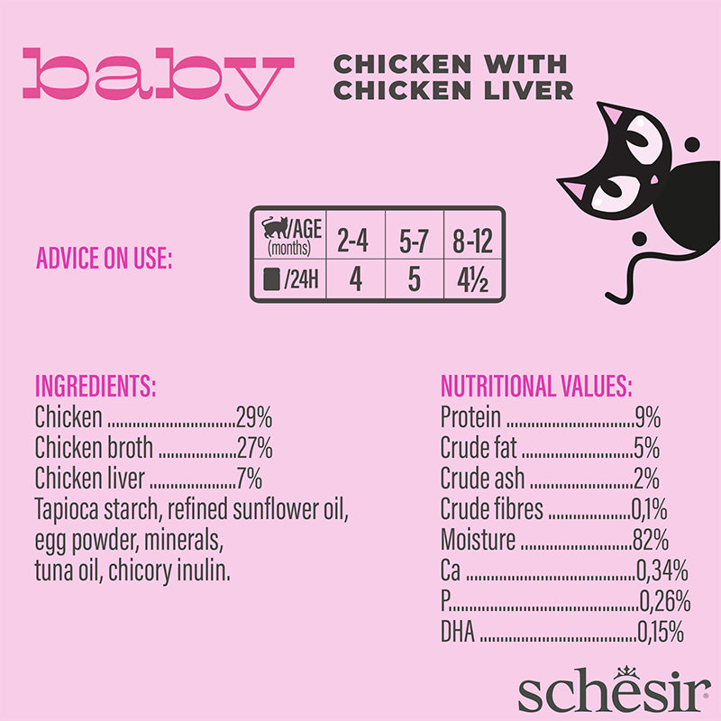 Schesir Pollo con fegato di pollo in mousse 70g in busta
