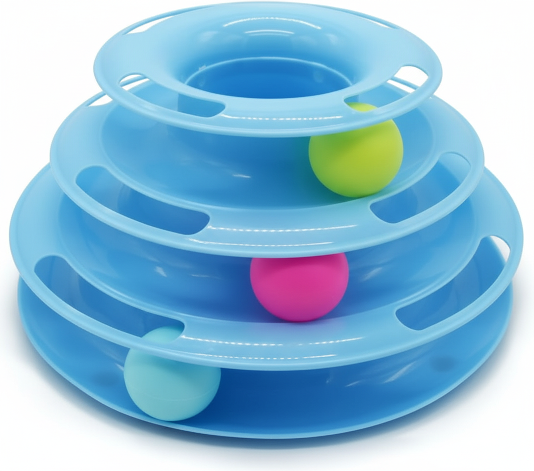 Cat Toy 3 Floor With Ball