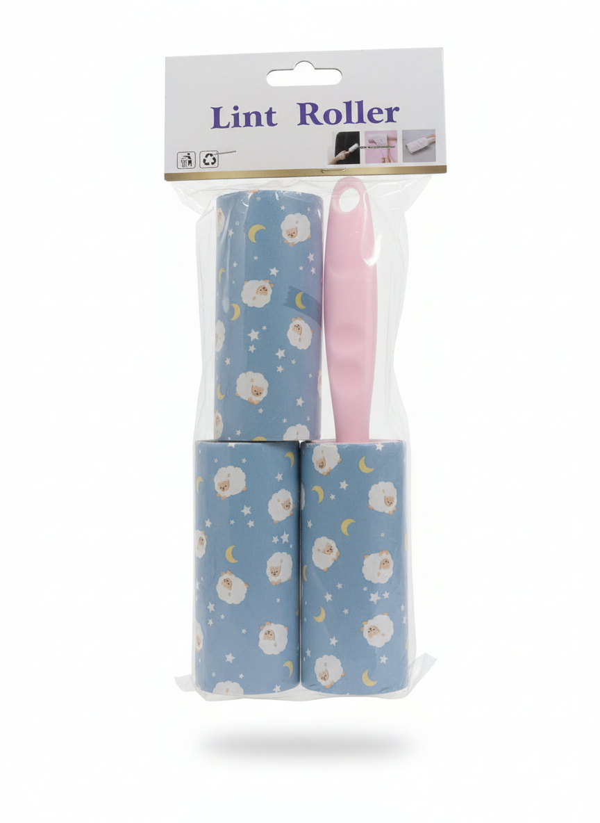 Lint Roller Set with 2 Decorative Refills