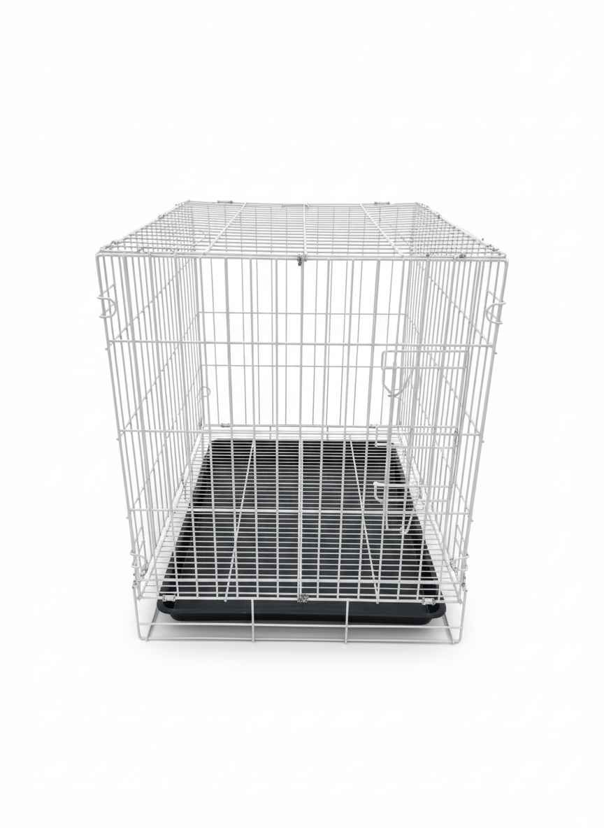 Steel Pet Box 60*45Cm White