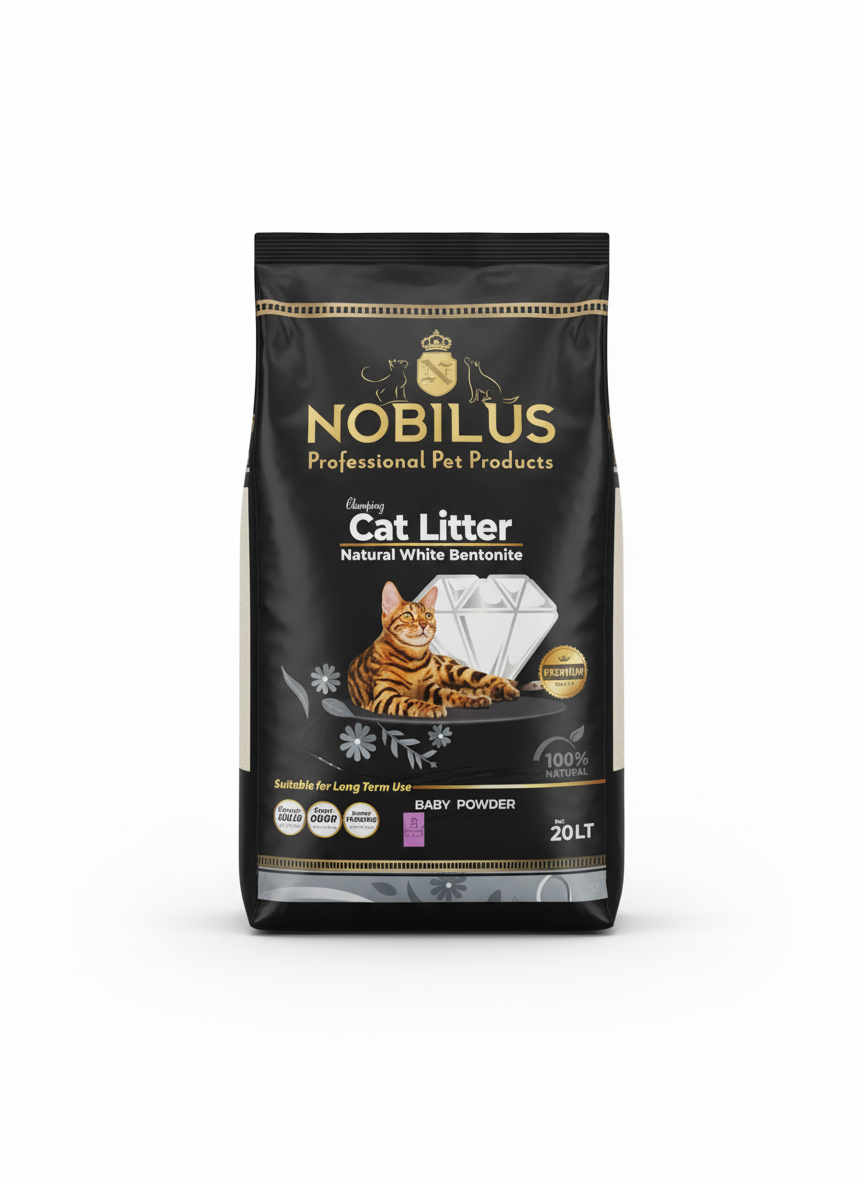 Nobilus Cat Litter 20L (BABY POWDER SCENTED)
