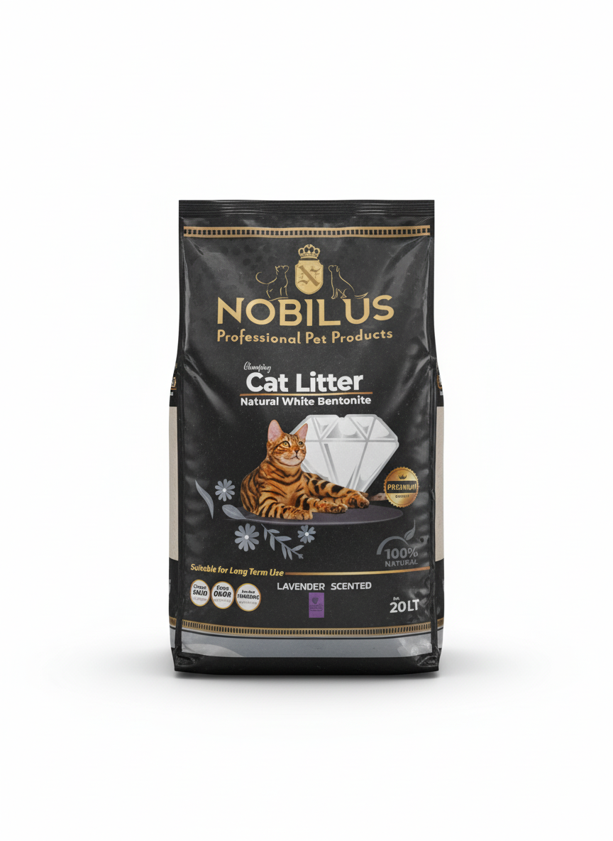 Nobilus Cat Litter 20L (LAVENDER SCENTED)