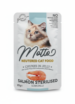 Motto Pouch Neutered Cat Food Salmon Sterilised 85g