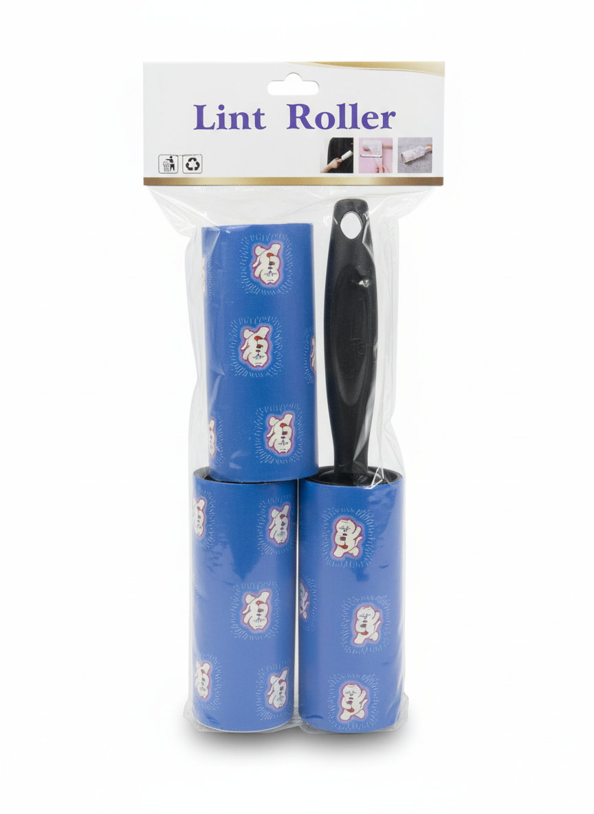 Lint Roller Set with 2 Decorative Refills