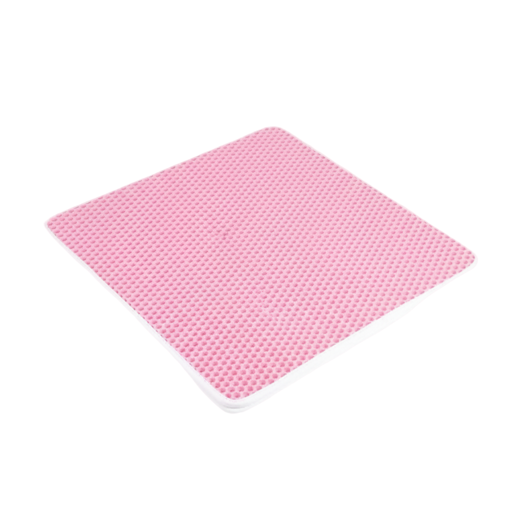 Double-Layer Cat Litter Mat Urine and Water Resistant Pink Color