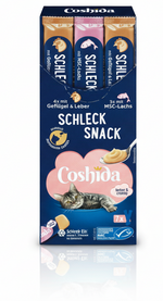 Coshida Creamy Snack Liquid Treat - for cats, with poultry, liver and salmon 7 sticks *16g
