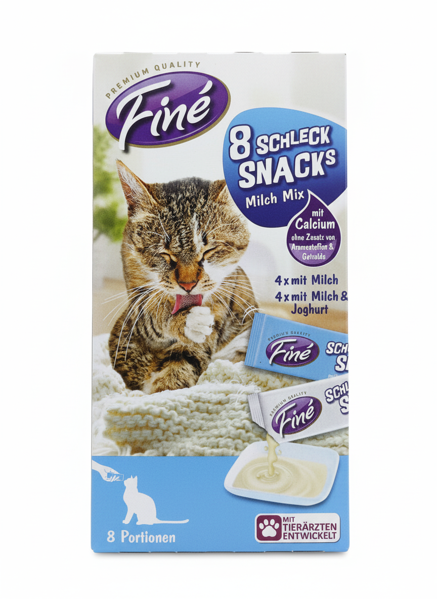 Fine Creamy Cat 8 Snack with Milk 80g