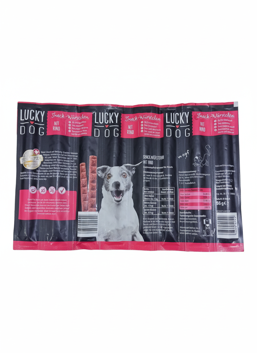 Lucky Dog Beef snack For Adult Dogs 8pcs 889g