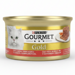 GOURMET PURINA GOLD WITH BEEF and CARROTS 85 GR