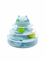 Tower Of Tracks Cat Toy 4 Level For Cats Blue