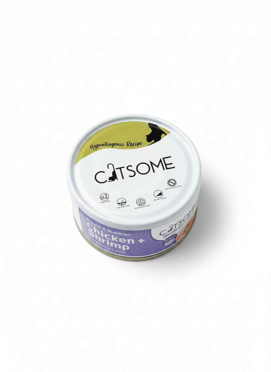 Catsome Grain Free Chicken & Shrimp Cat Canned Food Gravy 80g