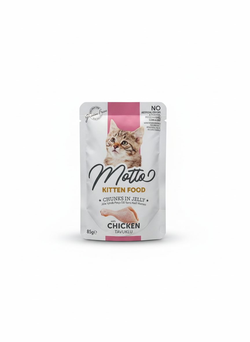 Motto Pouch Kitten Food Chicken 85g