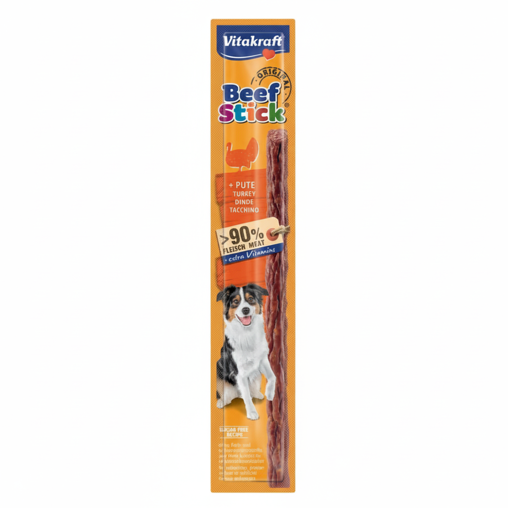 Vitakraft Beef Stick + Turkey Treat For Dogs 12g