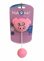 Naomi Pink Pig Plush Cat Toy
