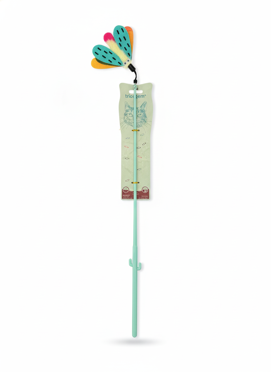 Cat Wand with Butterfly