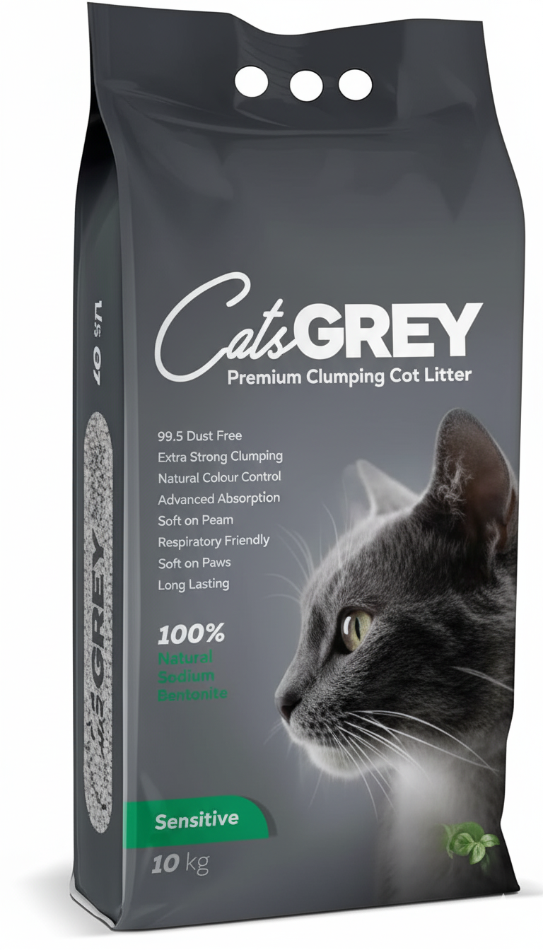 CAT.S GREY CAT LITTER CLUMPING SENSITIVE 10 KG