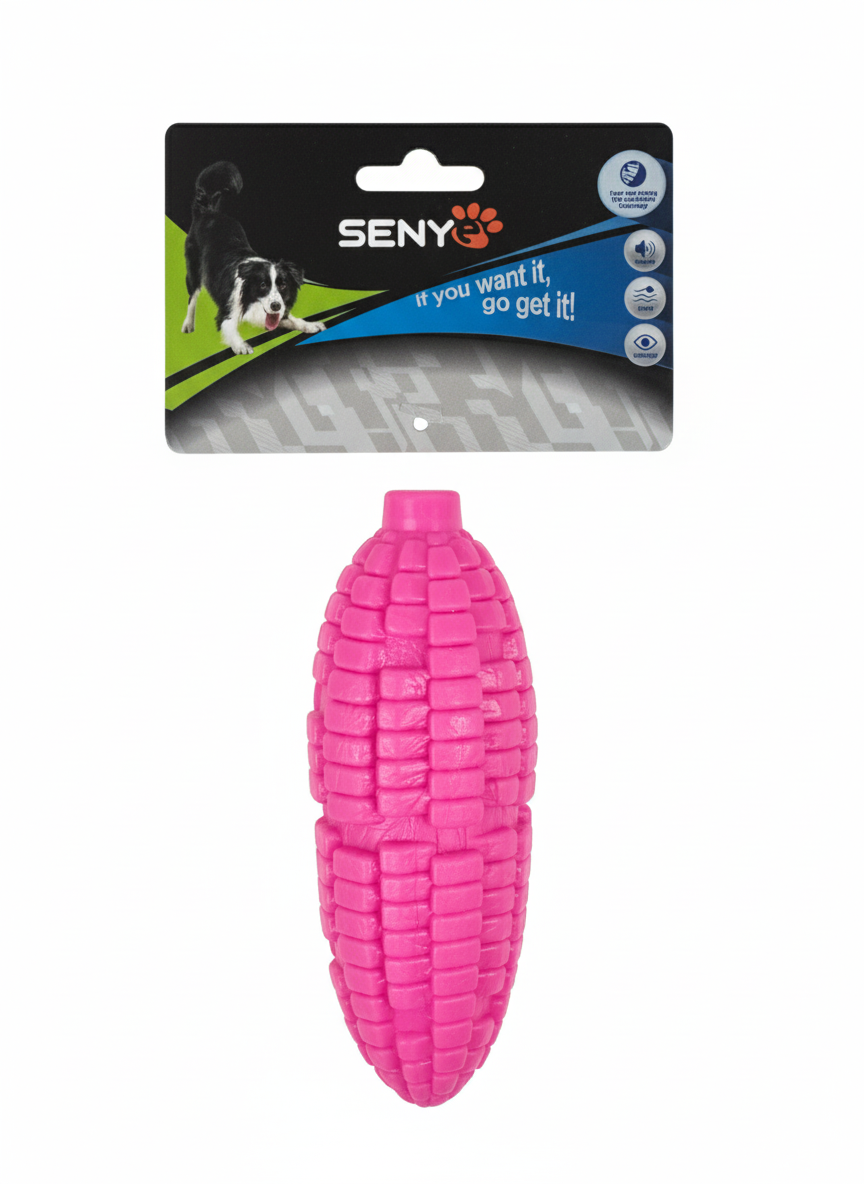 Senye Corn Shaped Squeaky Dog Toy