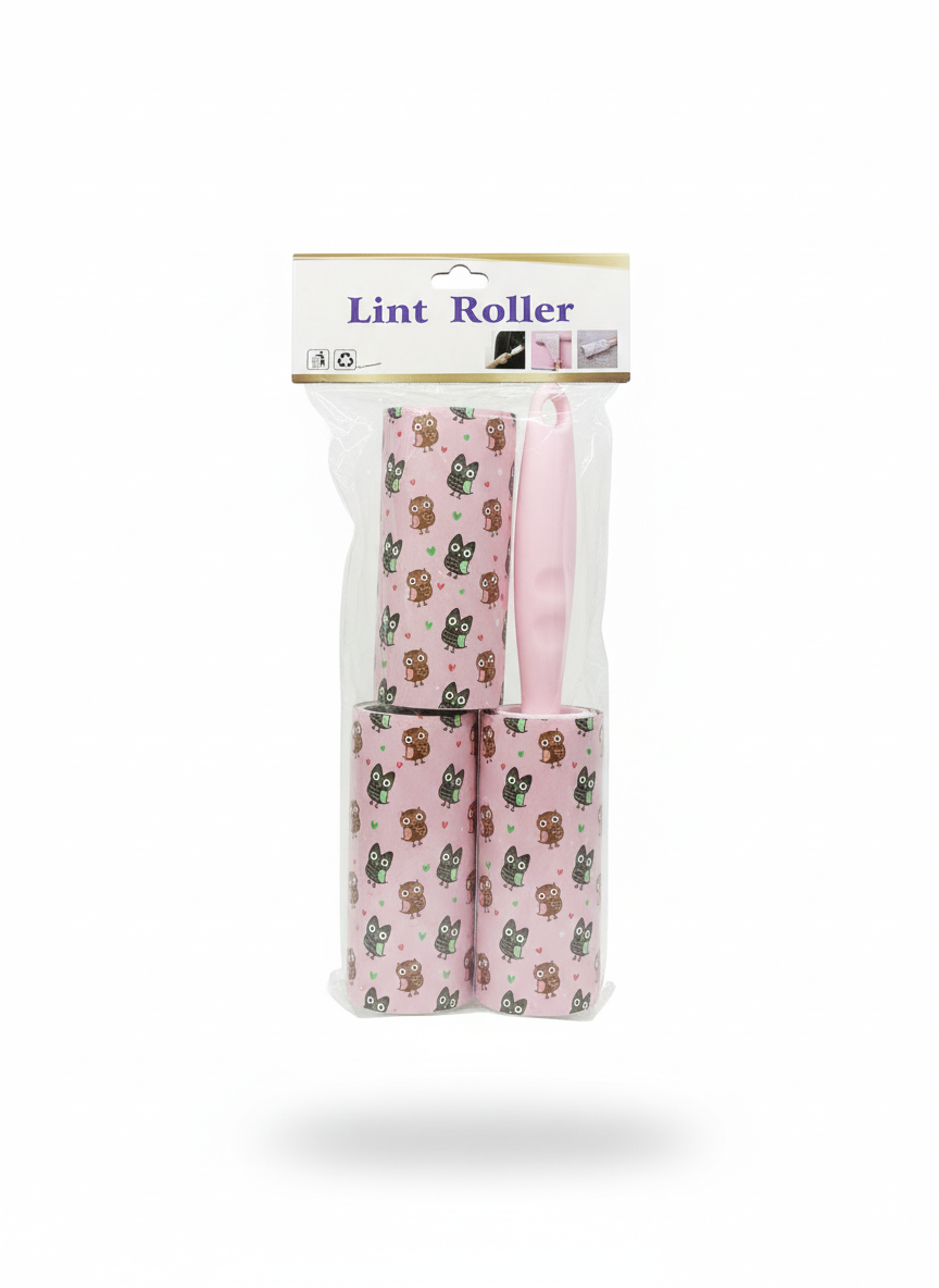 Lint Roller Set with 2 Decorative Refills
