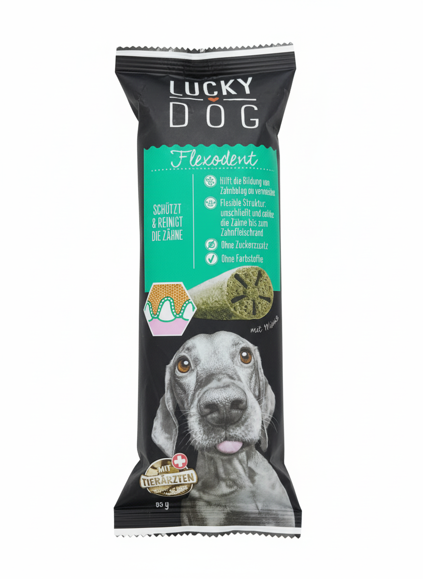 Lucky Dog Dental Snack Flexodent Mint For Adult Dogs 85g