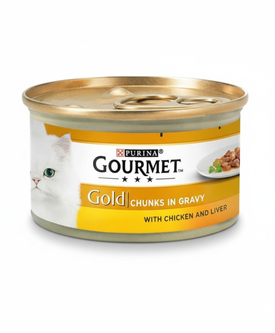 GOURMET PURINA GOLD WITH CHICKEN and LIVER 85 GR