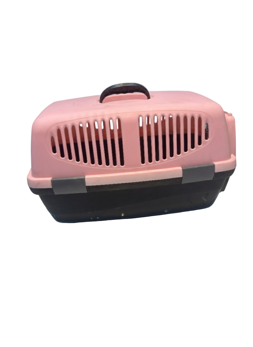Travel Pet Box with Clips 51*23Cm Pink
