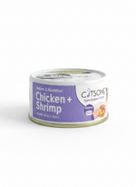 Catsome Grain Free Chicken & Shrimp Cat Canned Food Gravy 80g