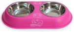 Stainless Steel Double Small Dog and Cat Food Bowl 30CM