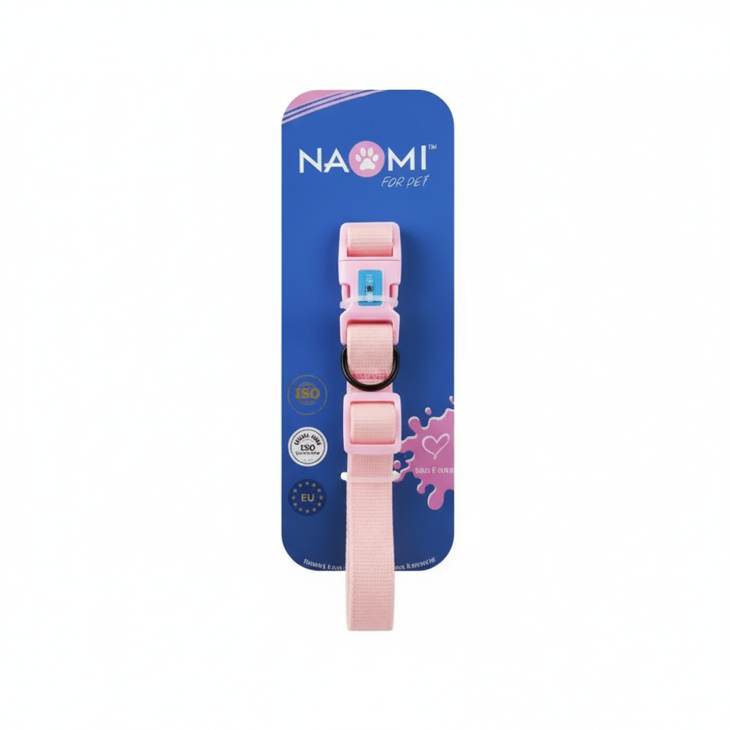 Naomi Light Pink Dog Collar
