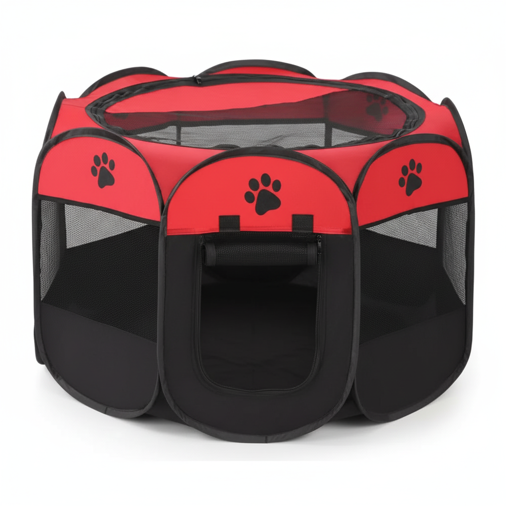 Pet Tent for Cats and Small Dogs Red Small 73x73x43 cm