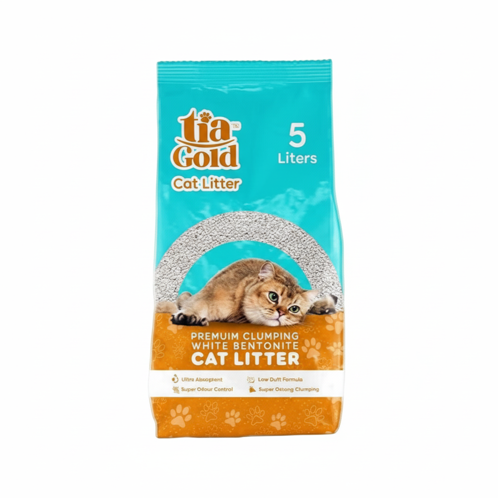 TIA GOLG CAT LITTER CLUMPING GREEN APPLE 5 L