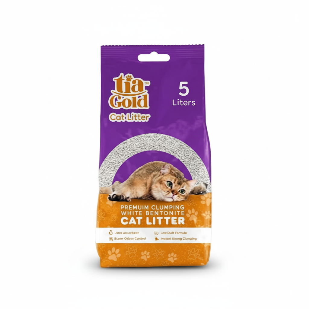 TIA GOLG CAT LITTER CLUMPING LAVENDER 5 L