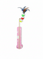 Cat Wand with Balls, Bells, and Feathers