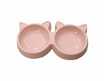 Double Plastic Feeder for Cats