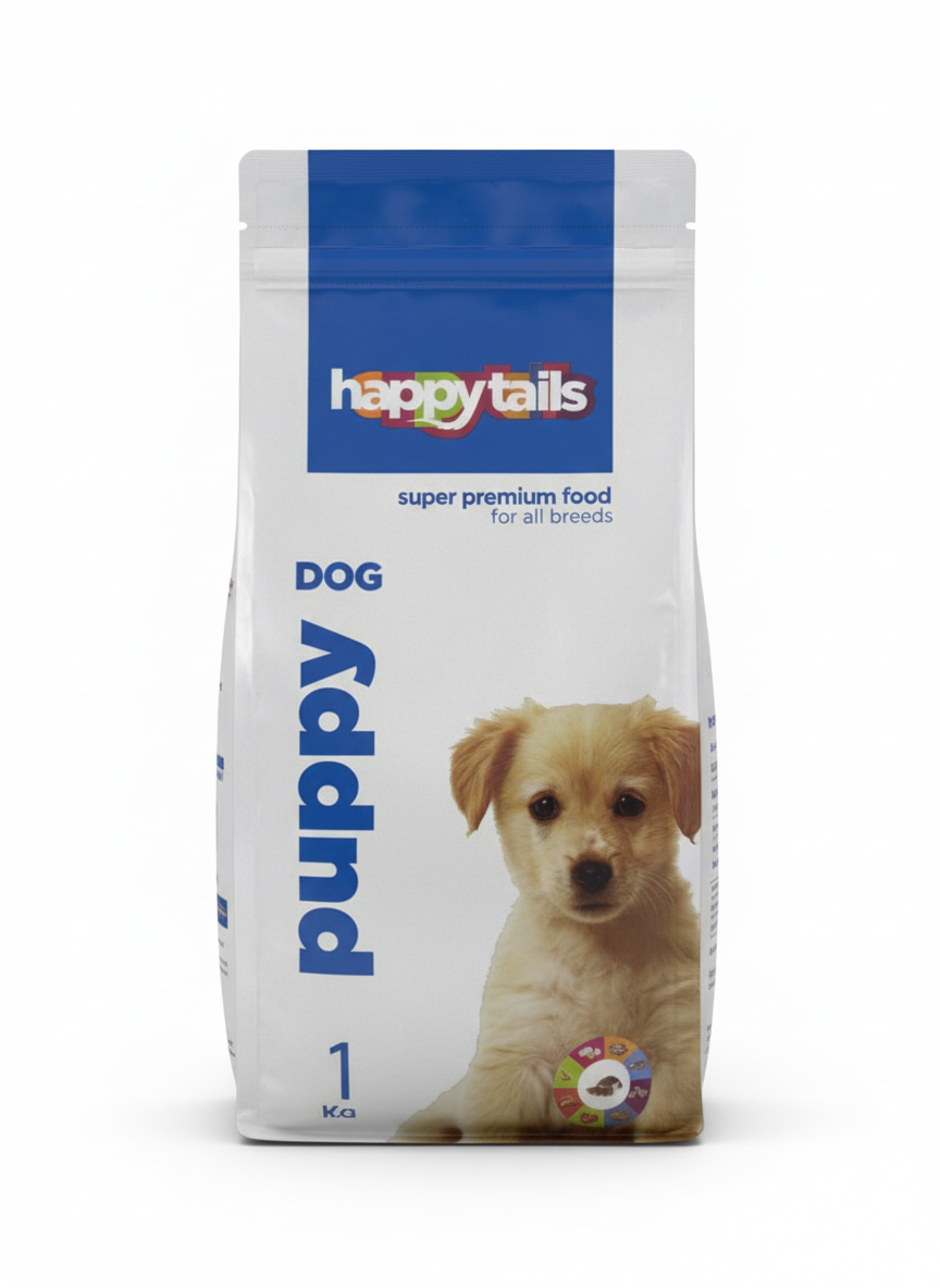 Happy Tails Dry Food For Puppies 1 kg