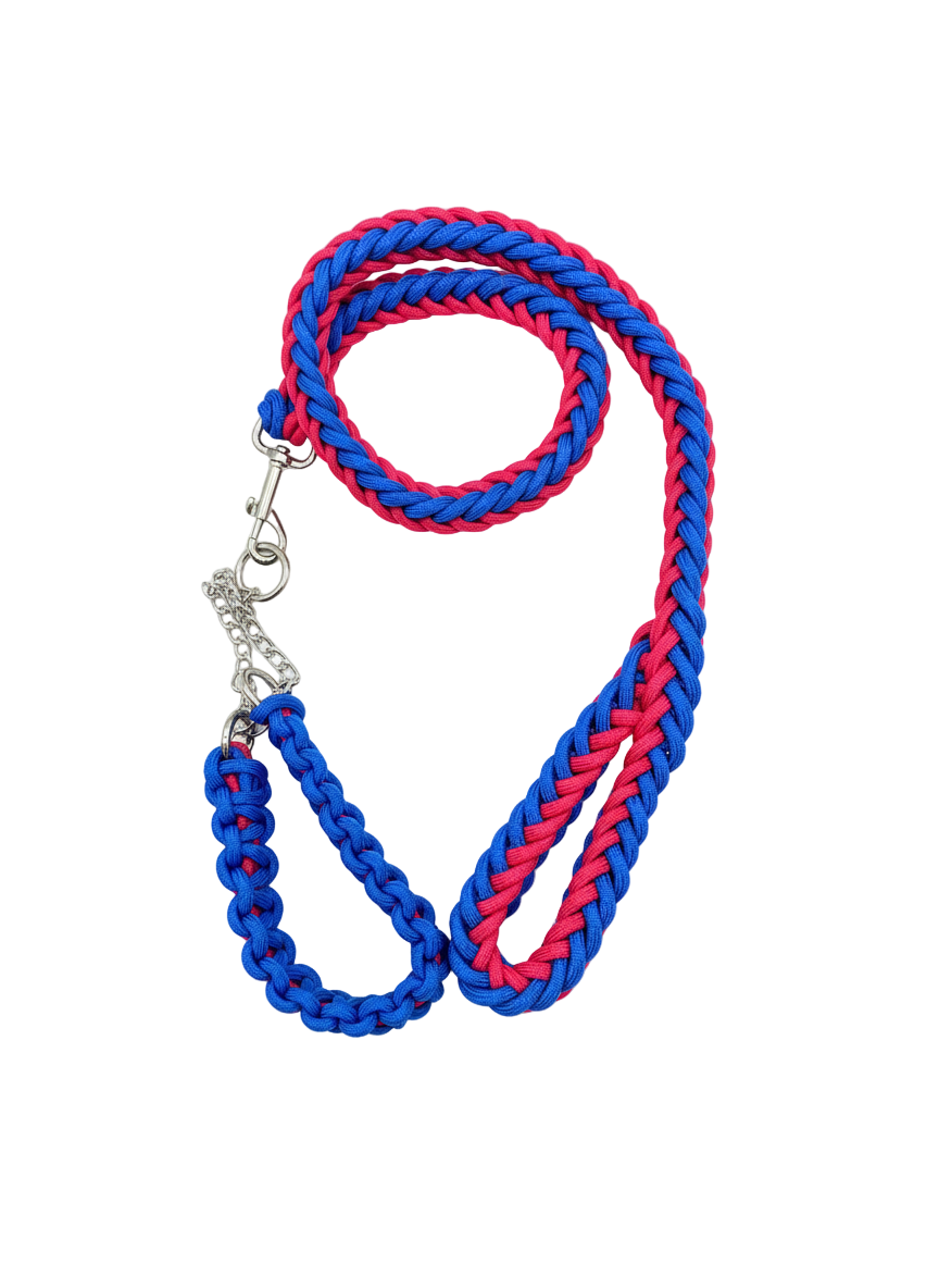 MouSsa Nylon Pet Collars Dog Rope Leash M/L