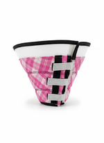 INKZOO Dog Cone Collar for After Surgery Soft Pet Recovery Pink size M