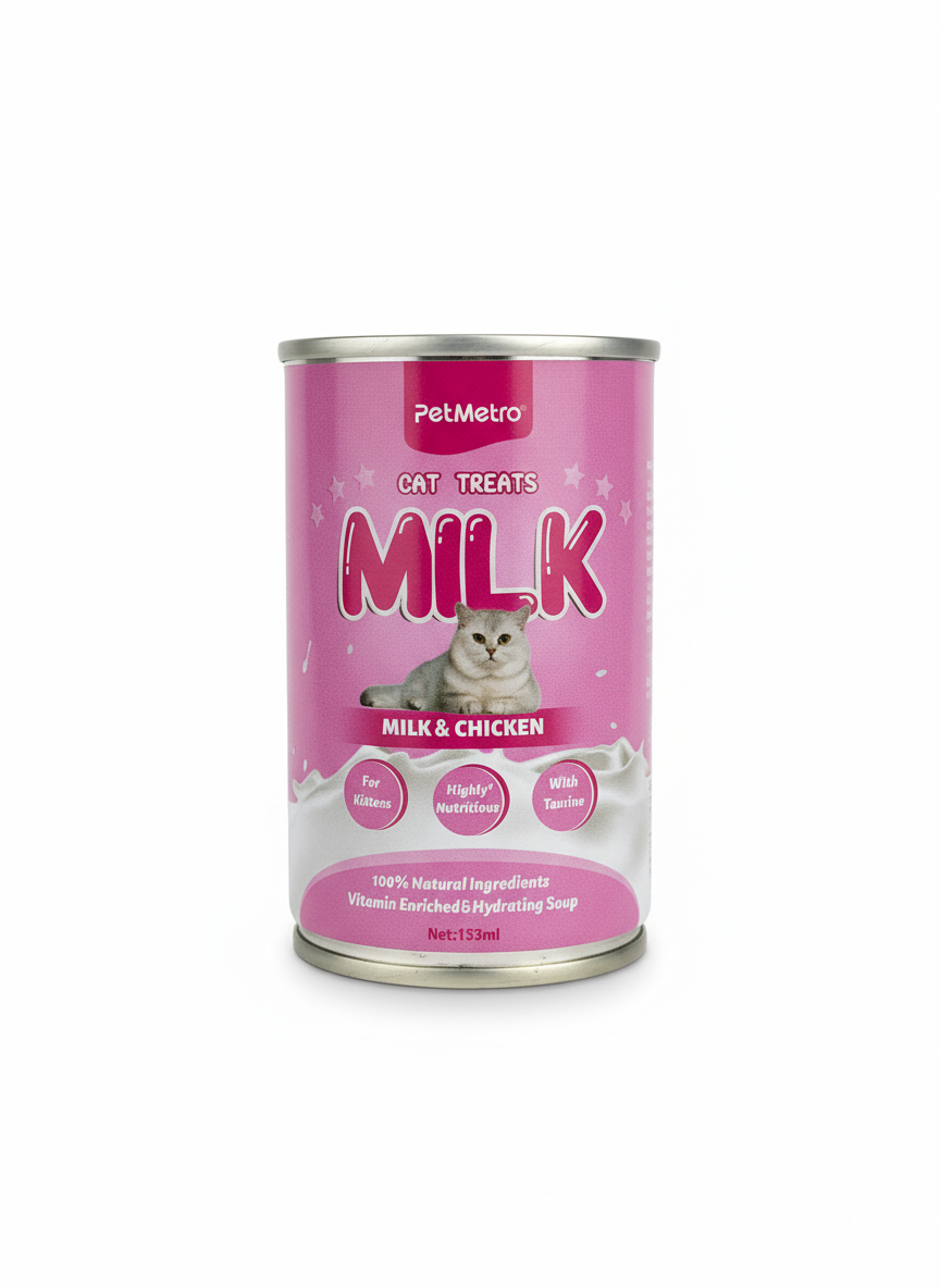 Petmetro Milk + Chicken For Kitten Can 155Ml