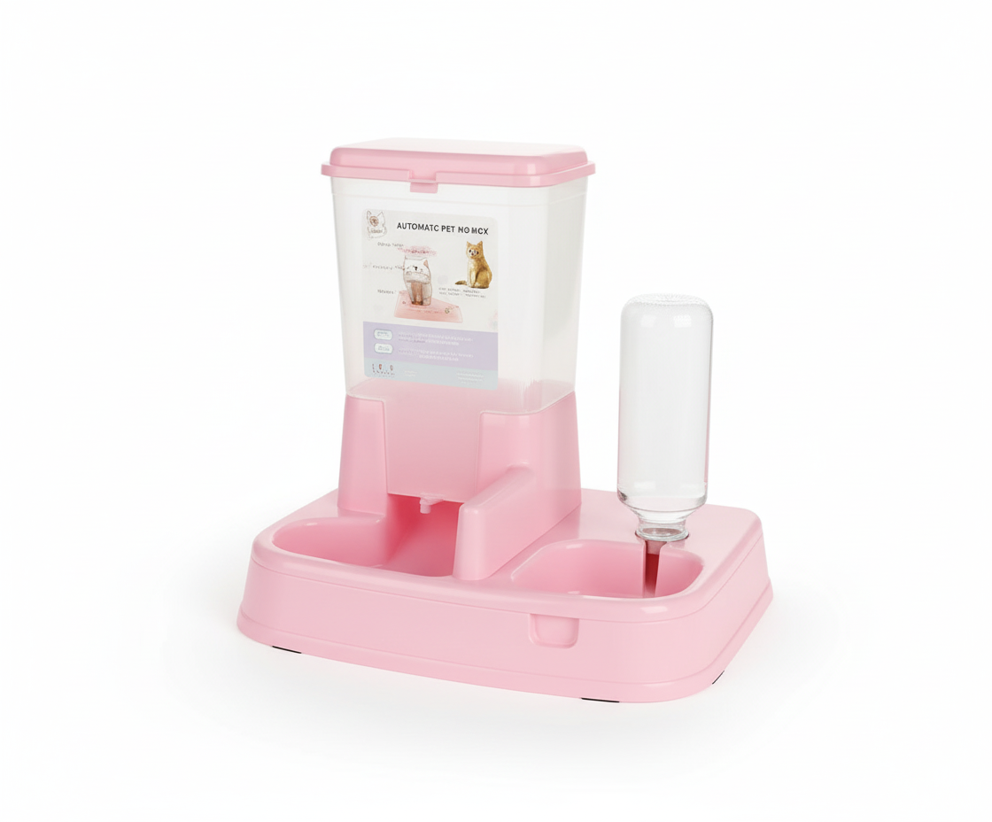 Automatic feeding and drinking fountain