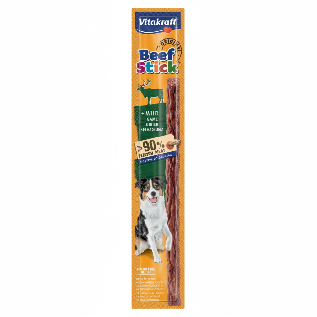 Vitakraft Beef Stick + Venison Treat For Dogs 12g