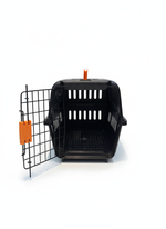 Naomi Pet Crate Black - With Bowl and Plastic Pad 45.5*31*30.5cm