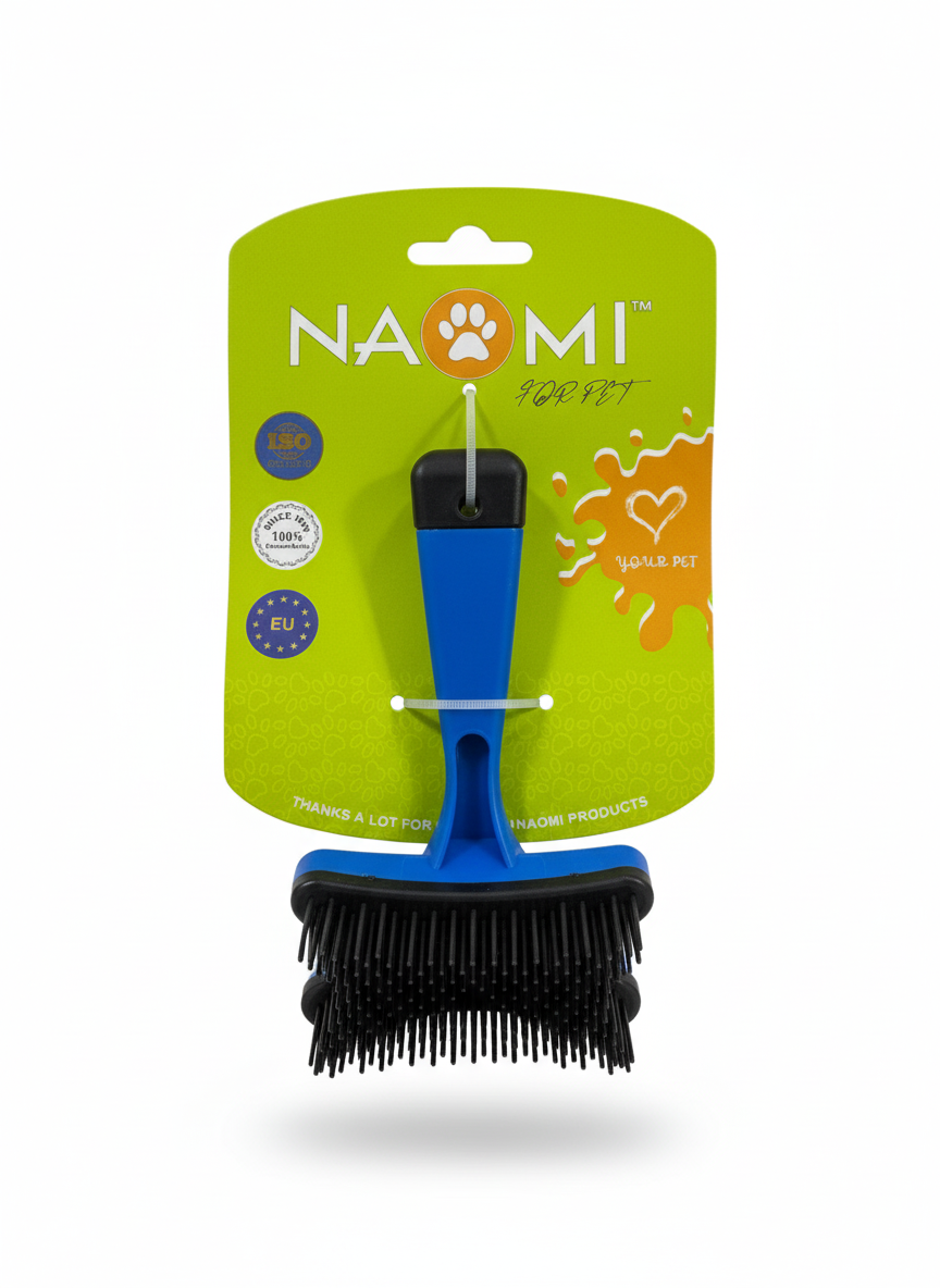 Naomi Pet brush Color: Blue