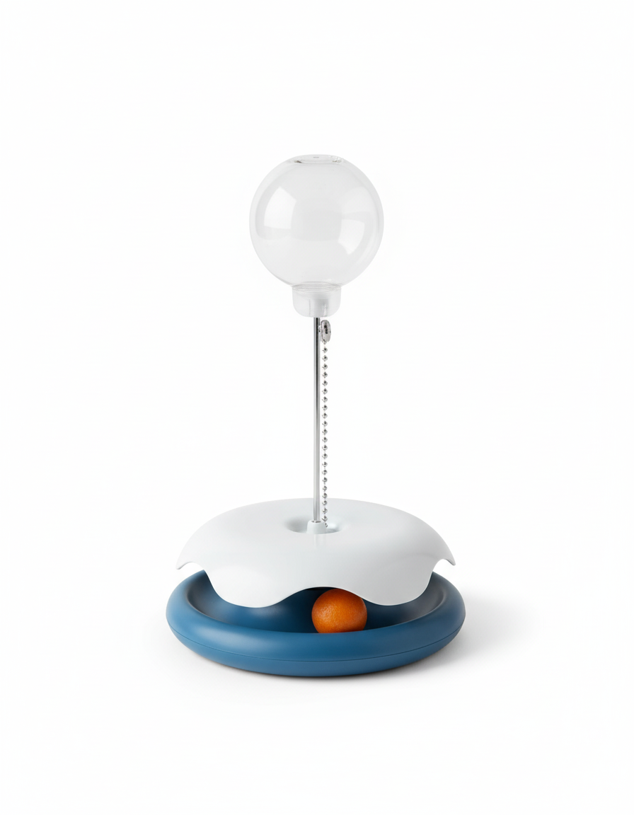 Pet Leaky Turntable Toy Color Blue