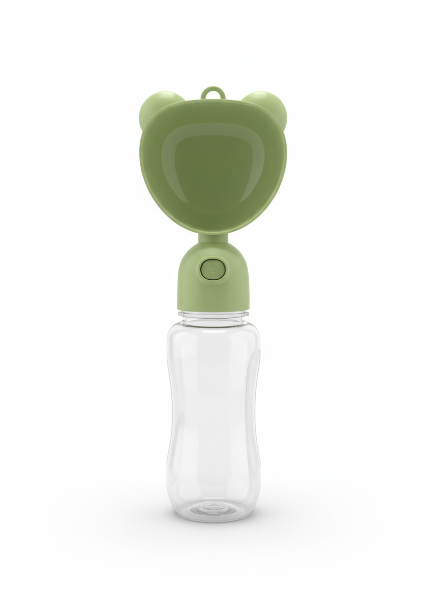 Pet water bottle with cup 550ml