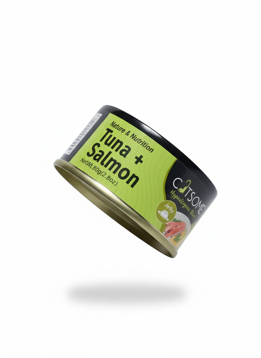 Catsome Grain Free Tuna & Salmon Cat Canned Food Jelly 80g
