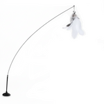 Interactive cat toy steel wire with feather